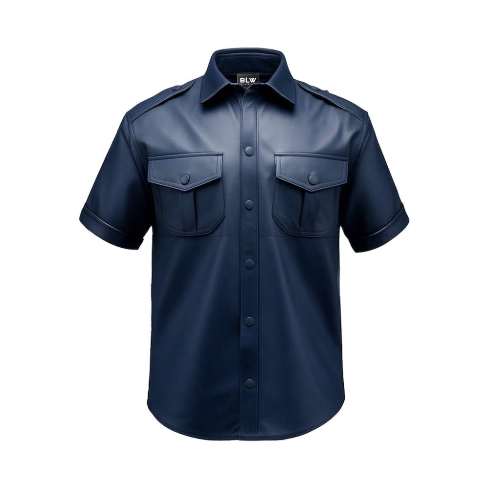 Custom Leather Shirts OEM Supplier Private Label Shirt Manufacturer