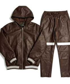 Custom Leather Tracksuits OEM Supplier Private Label Tracksuit Manufacturer